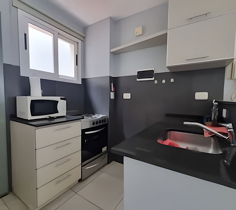 Moderno departamento con patio privado