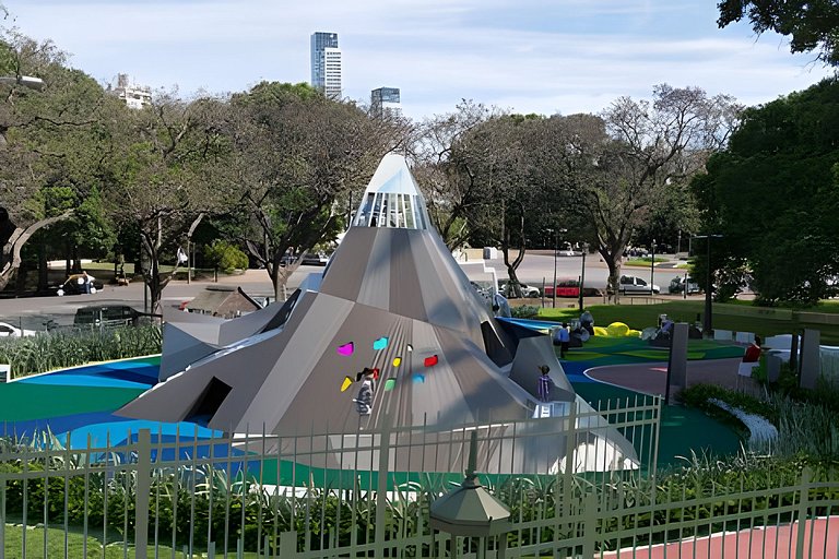 "Sunny Pringles" with pool near H. Italiano