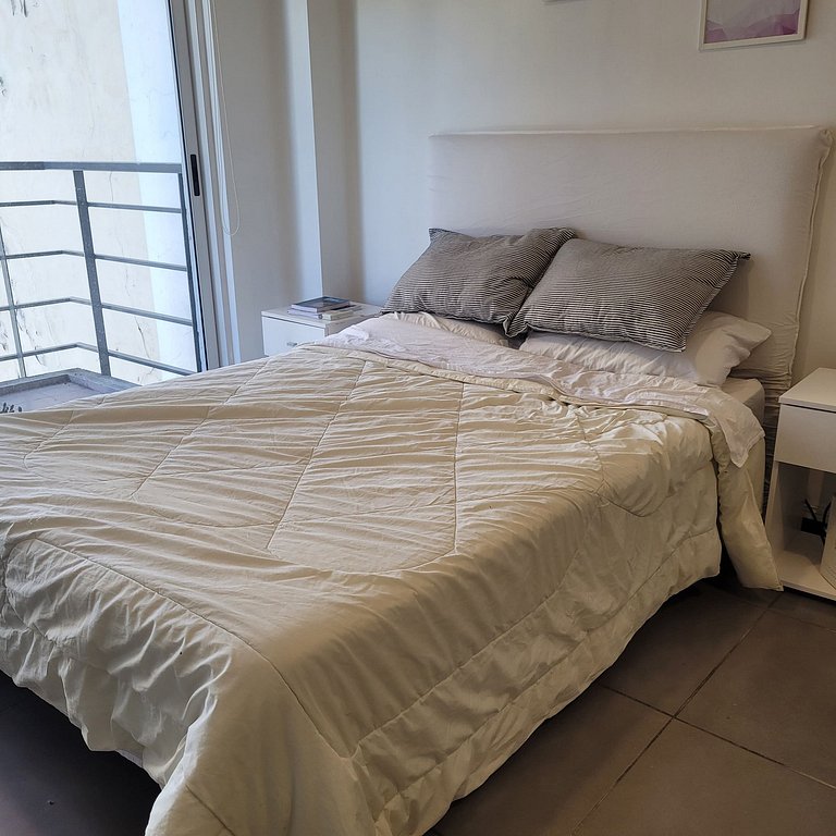 Monoambiente para 4 pax - Con lavarropa y balcón