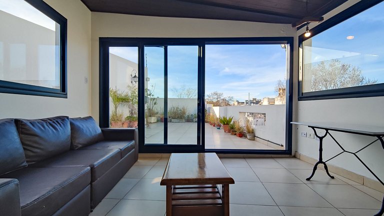 "Paraiso en la Ciudad" con terraza y parrilla