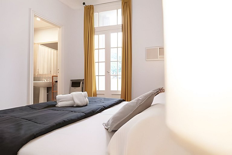 Spacious, classic, and elegant apartment with a balcony