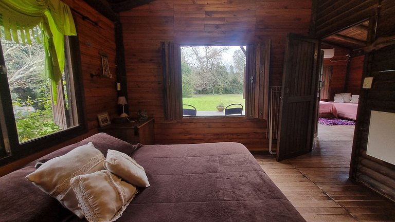 Cabaña con pileta y jardín amplio en Pilar #B