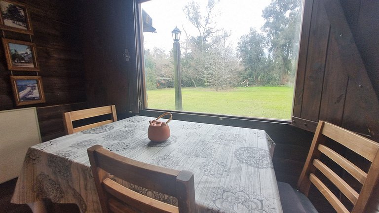 Cabaña rústica en Pilar con parque amplio - #A