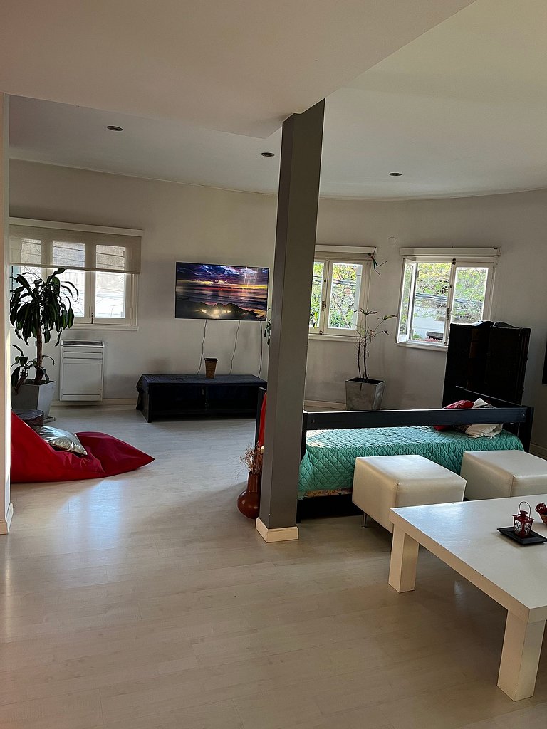 House with barbecue area and garage - In Golf/Alem Area