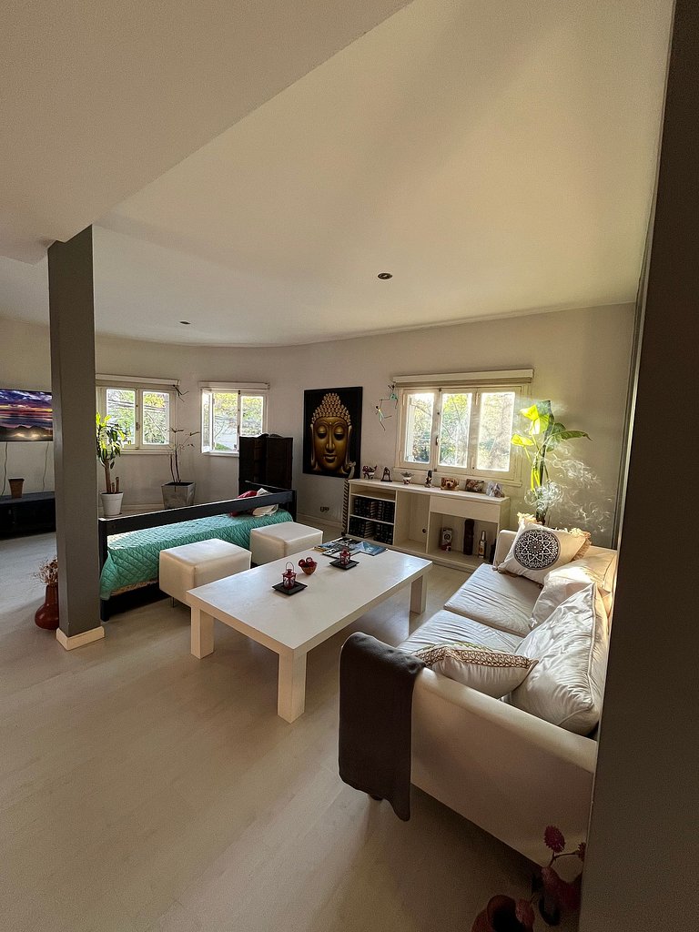 House with barbecue area and garage - In Golf/Alem Area