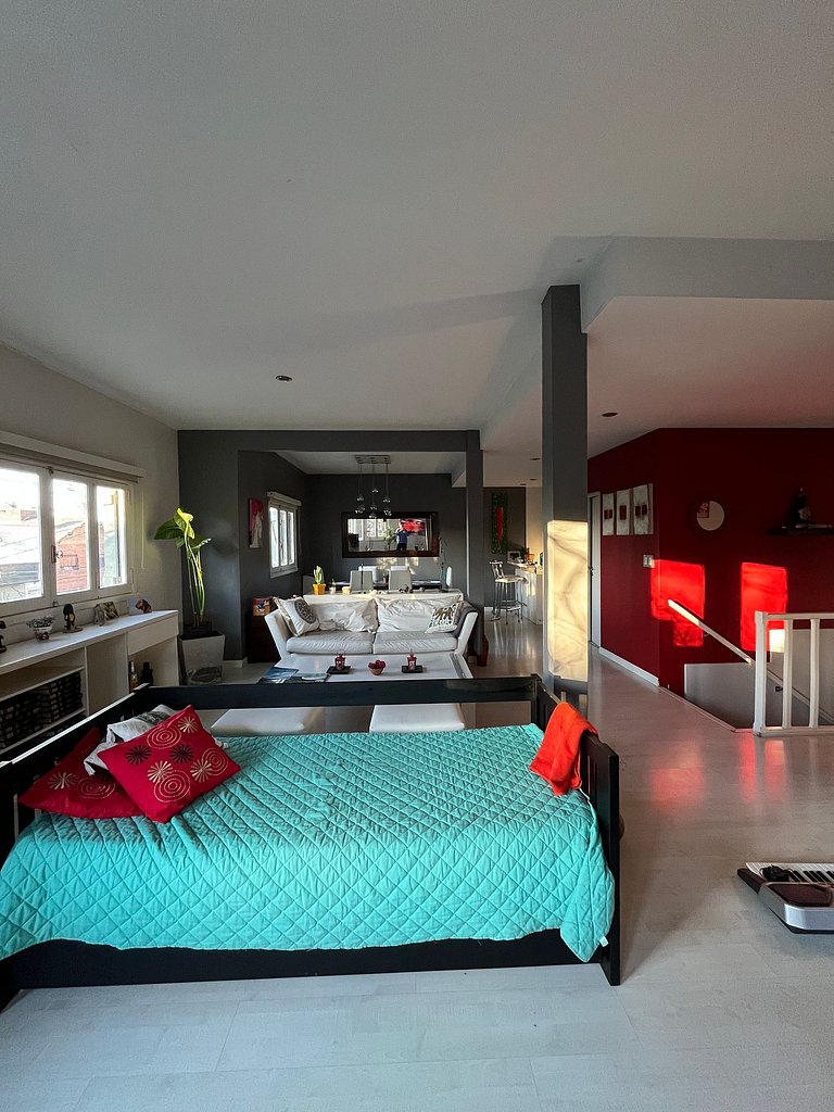 House with barbecue area and garage - In Golf/Alem Area