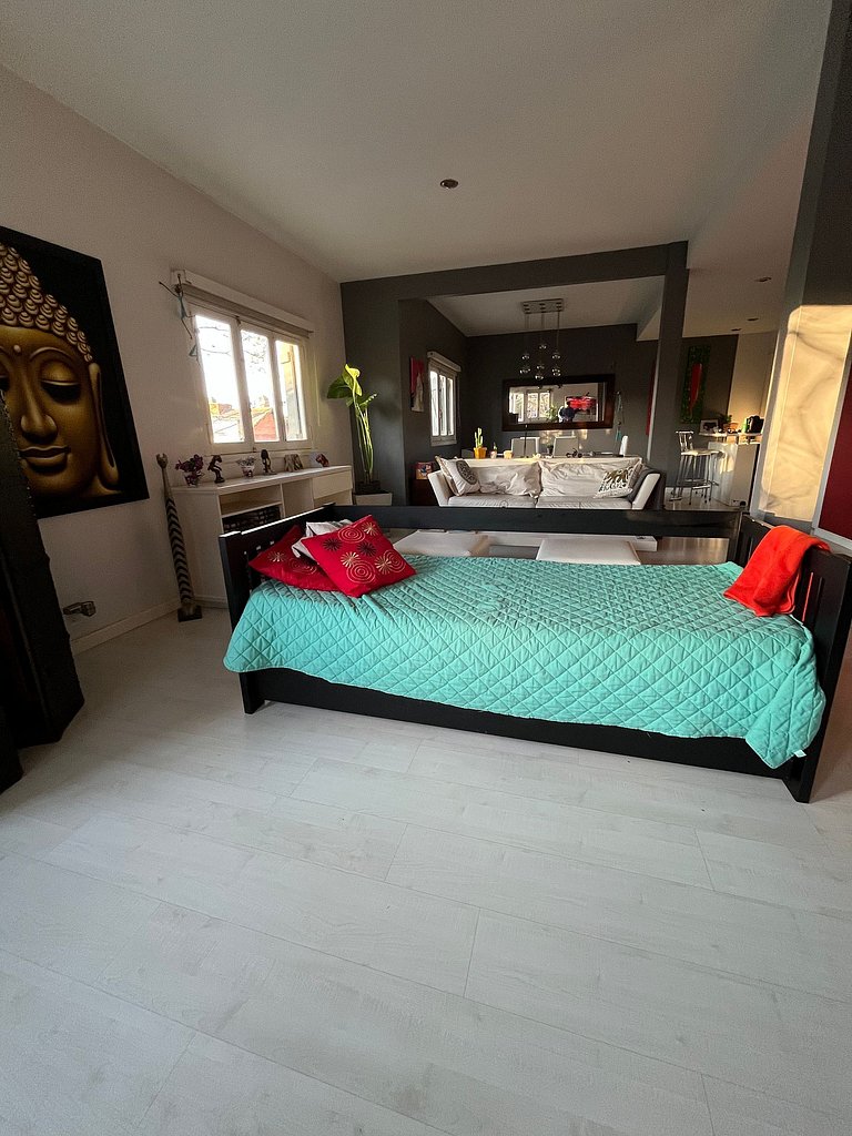 House with barbecue area and garage - In Golf/Alem Area