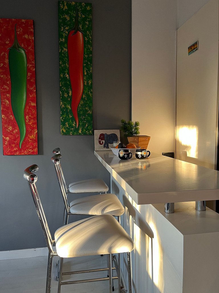 House with barbecue area and garage - In Golf/Alem Area