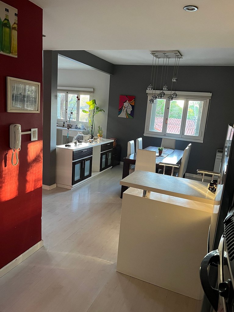 House with barbecue area and garage - In Golf/Alem Area