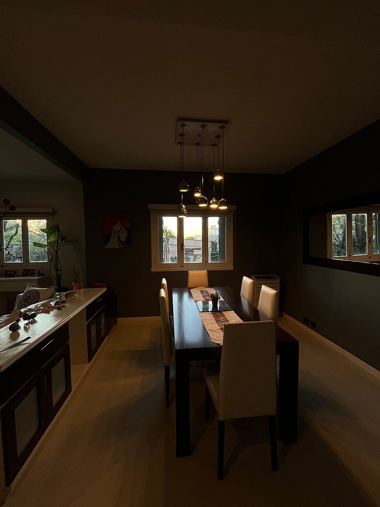 House with barbecue area and garage - In Golf/Alem Area