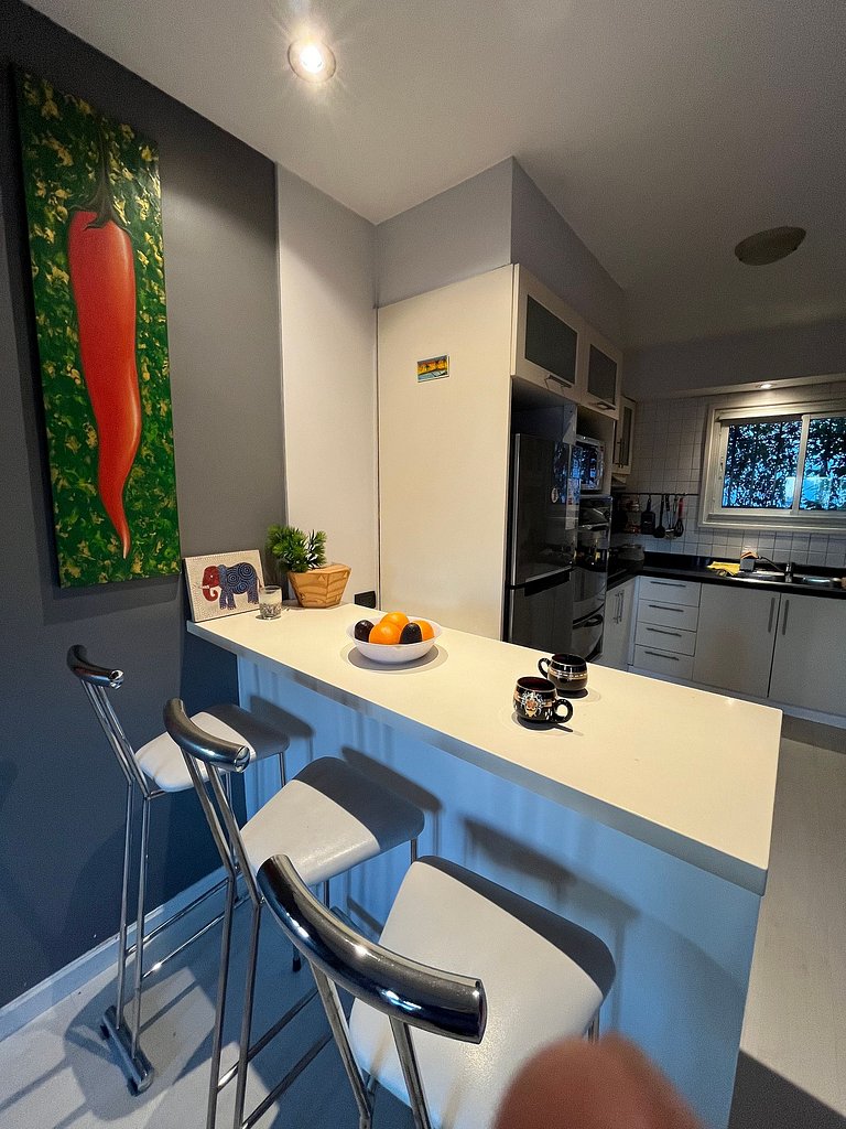 House with barbecue area and garage - In Golf/Alem Area