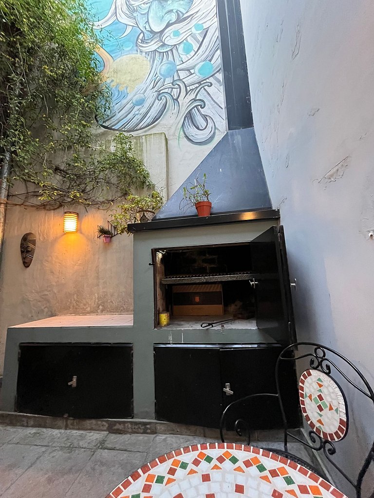 House with barbecue area and garage - In Golf/Alem Area