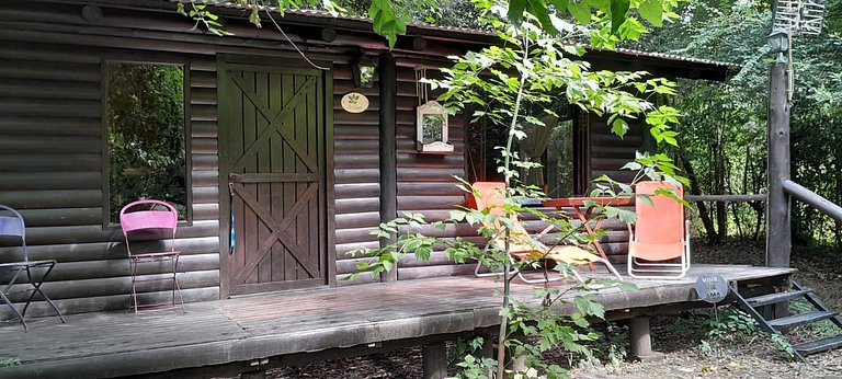 Cabaña en complejo con pileta y verde #C