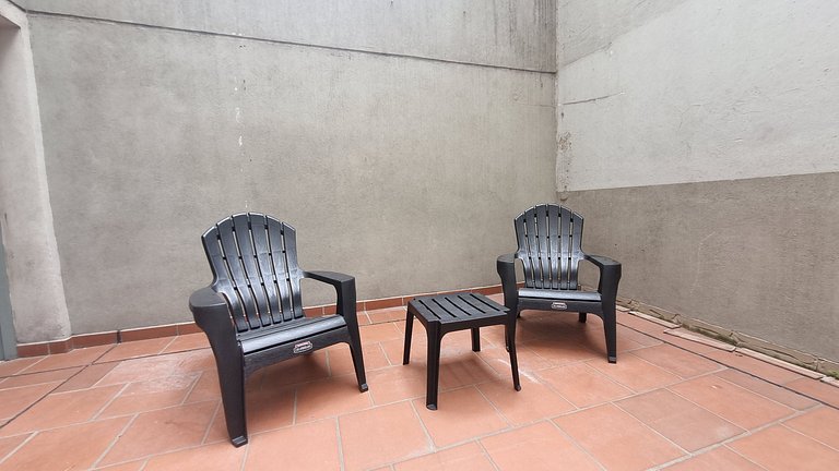 Modern apartment with private patio